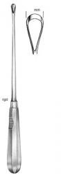 Curette-uterine-Sims-tranchante-manche-rigide