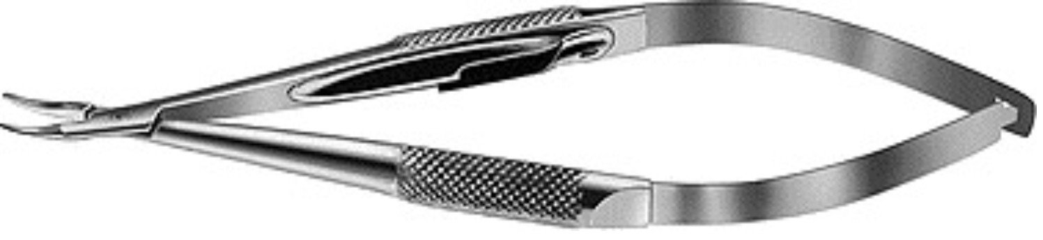 MICRO-porte-aiguilles-BARRAQUER-mors-courbes-diamantes-a